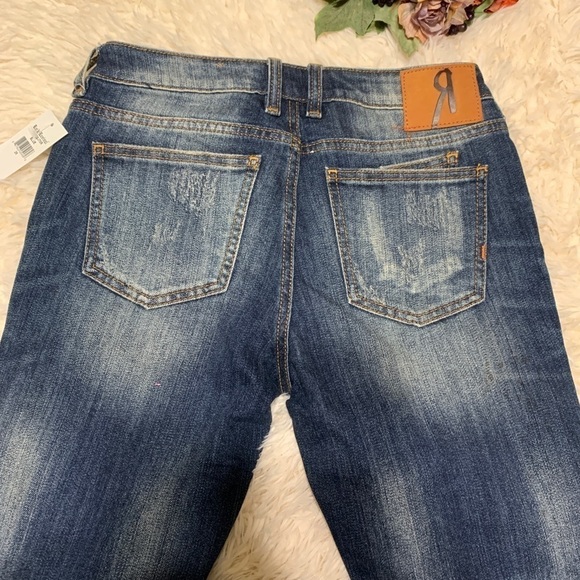 Rock Revival NWT Designer Mid Rise Distressed Jean - Picture 5 of 16